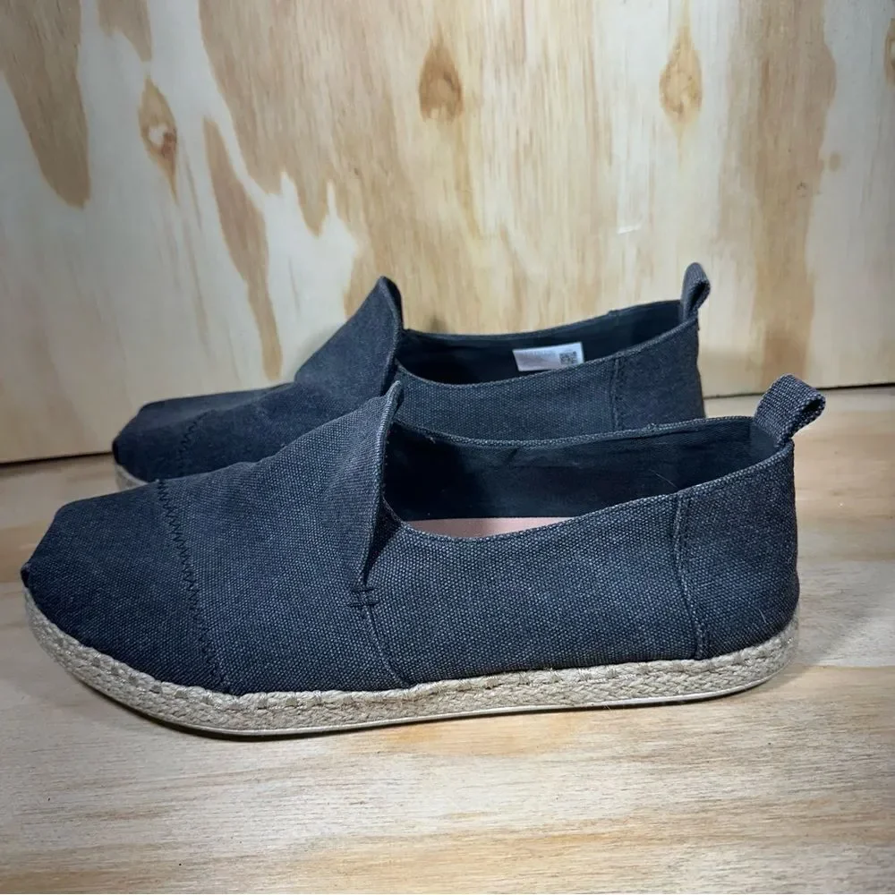 Toms Gray Espadrilles Women’s Size 10.5